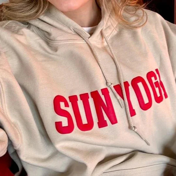 Custom Text Hoodies, Personalized Puff Print Embossed Sweatshirt Gift for Mom Christmas Gift Idea Business Logos Employee Gift