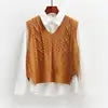 Women'S Fall and Winter Sleeveless Knitted Sweater Vest Coat Undershirt / No Shirt