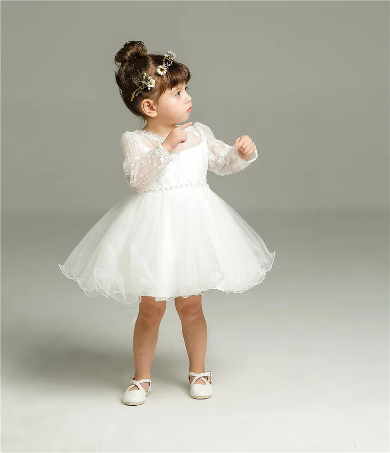 Hetiso Baby Girl Baptism Dress Infant Christening Dresses for Girls 1 first Birthday Party Princess Ball Gown for Wedding 3-24M