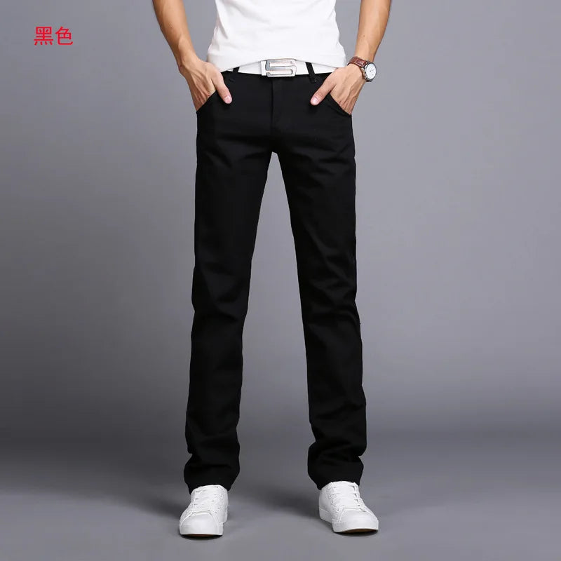 2022 Spring Autumn New Casual Pants Men Cotton Slim Fit Chinos Fashion Trousers Male Brand Clothing Plus Size 9 colour 919
