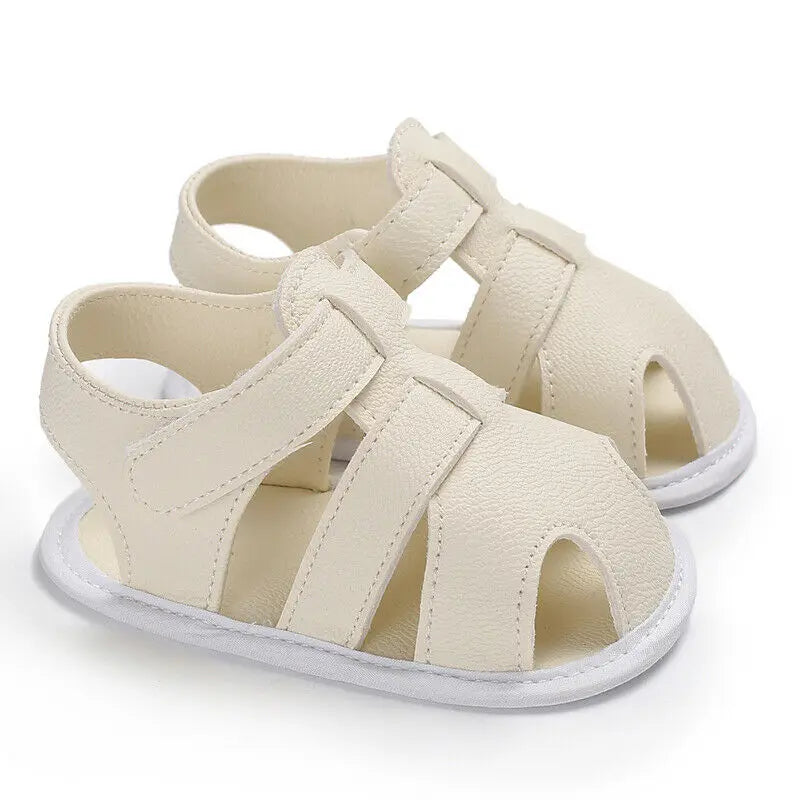 2019 Baby First Walkers Baby 0-18 months Boy Girl Slippers Toddler Kids Nursery School Summer New Leather Shoes