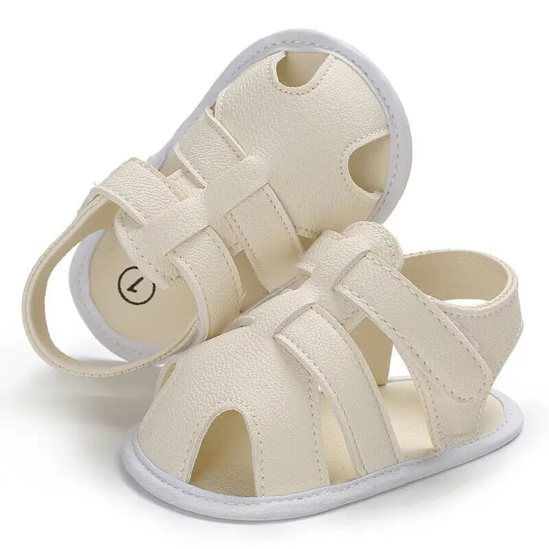 2019 Baby First Walkers Baby 0-18 months Boy Girl Slippers Toddler Kids Nursery School Summer New Leather Shoes