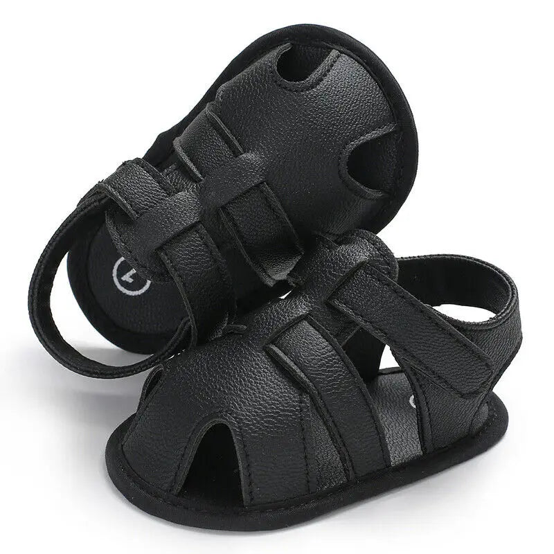 2019 Baby First Walkers Baby 0-18 months Boy Girl Slippers Toddler Kids Nursery School Summer New Leather Shoes