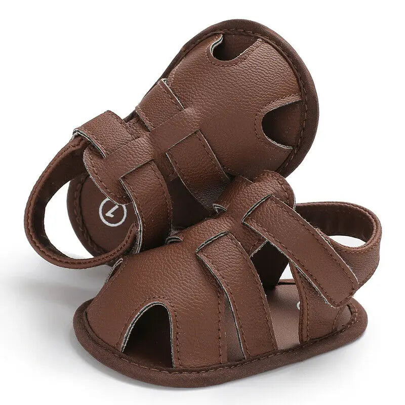 2019 Baby First Walkers Baby 0-18 months Boy Girl Slippers Toddler Kids Nursery School Summer New Leather Shoes