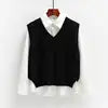 Women'S Fall and Winter Sleeveless Knitted Sweater Vest Coat Undershirt / No Shirt