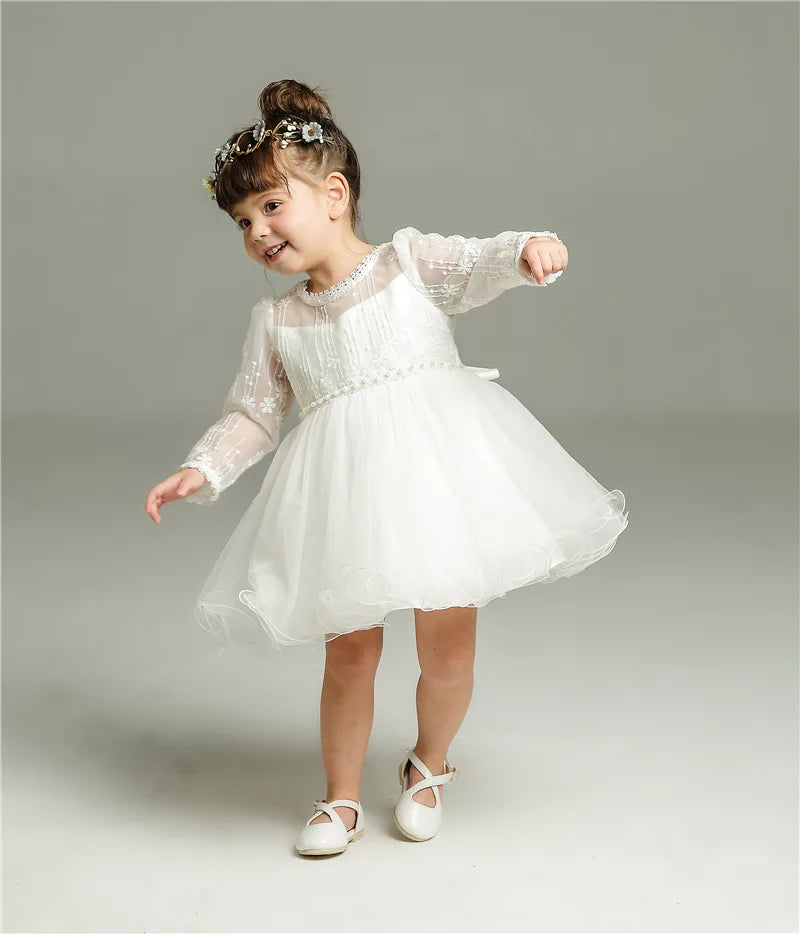 Hetiso Baby Girl Baptism Dress Infant Christening Dresses for Girls 1 first Birthday Party Princess Ball Gown for Wedding 3-24M