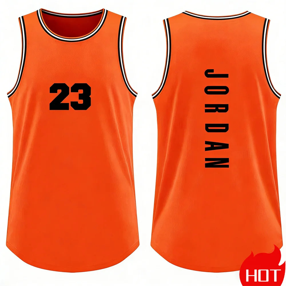 tank tops for man Running man sleeveless top leisure Vest Men Basketball Jersey smiling face graphic tank top man summer clothes