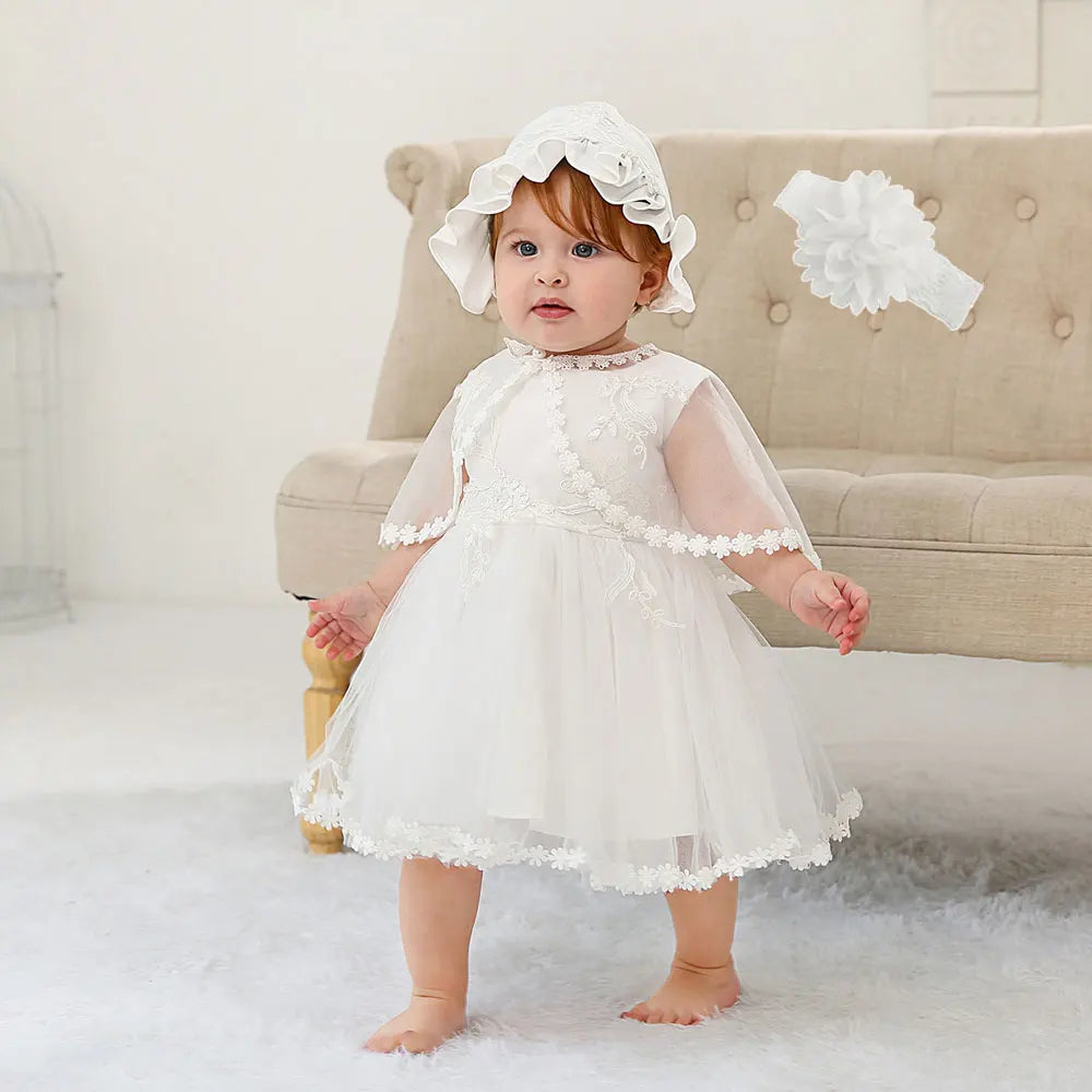 Hetiso Baby Girl Baptism Dress Infant Christening Dresses for Girls 1 first Birthday Party Princess Ball Gown for Wedding 3-24M