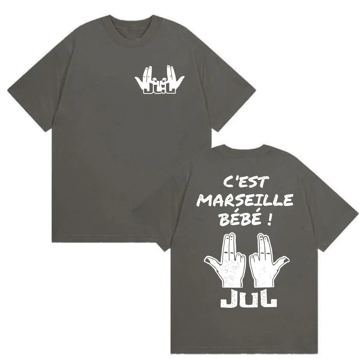 JUL C'est Marseille Bébé Album 2026 Print Shirts Men Women Clothing Fashion Y2K Short Sleeve T-shirt Casual Cotton Tops Tees