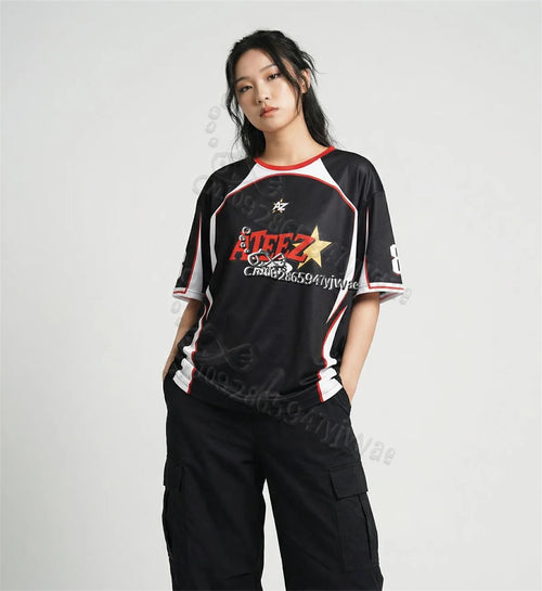 2026 ATEEZ K-POP Merch Atiny Concert Jersey O-Neck Fashion Streetwear Top Fan Gift Tee Summer Men'S Women'S Casual T-Shirts