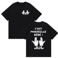 JUL C'est Marseille Bébé Album 2026 Print Shirts Men Women Clothing Fashion Y2K Short Sleeve T-shirt Casual Cotton Tops Tees