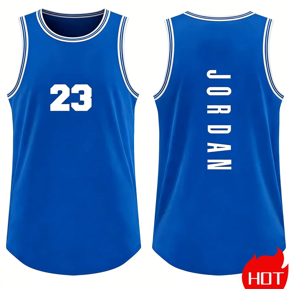 tank tops for man Running man sleeveless top leisure Vest Men Basketball Jersey smiling face graphic tank top man summer clothes