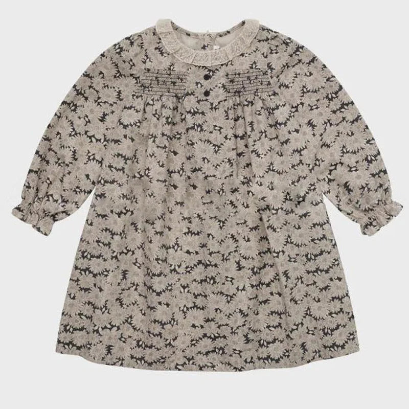 Lou 2025 Autumn Kids Blouse Tee Warm Knit Sweaters Cardigan Winter Down Coat Outwear Floral Girl Skirt Dress Child Pant Cloth