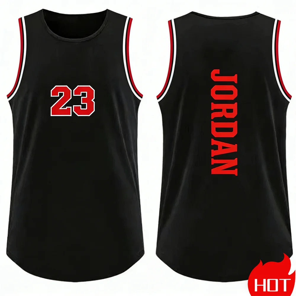 tank tops for man Running man sleeveless top leisure Vest Men Basketball Jersey smiling face graphic tank top man summer clothes