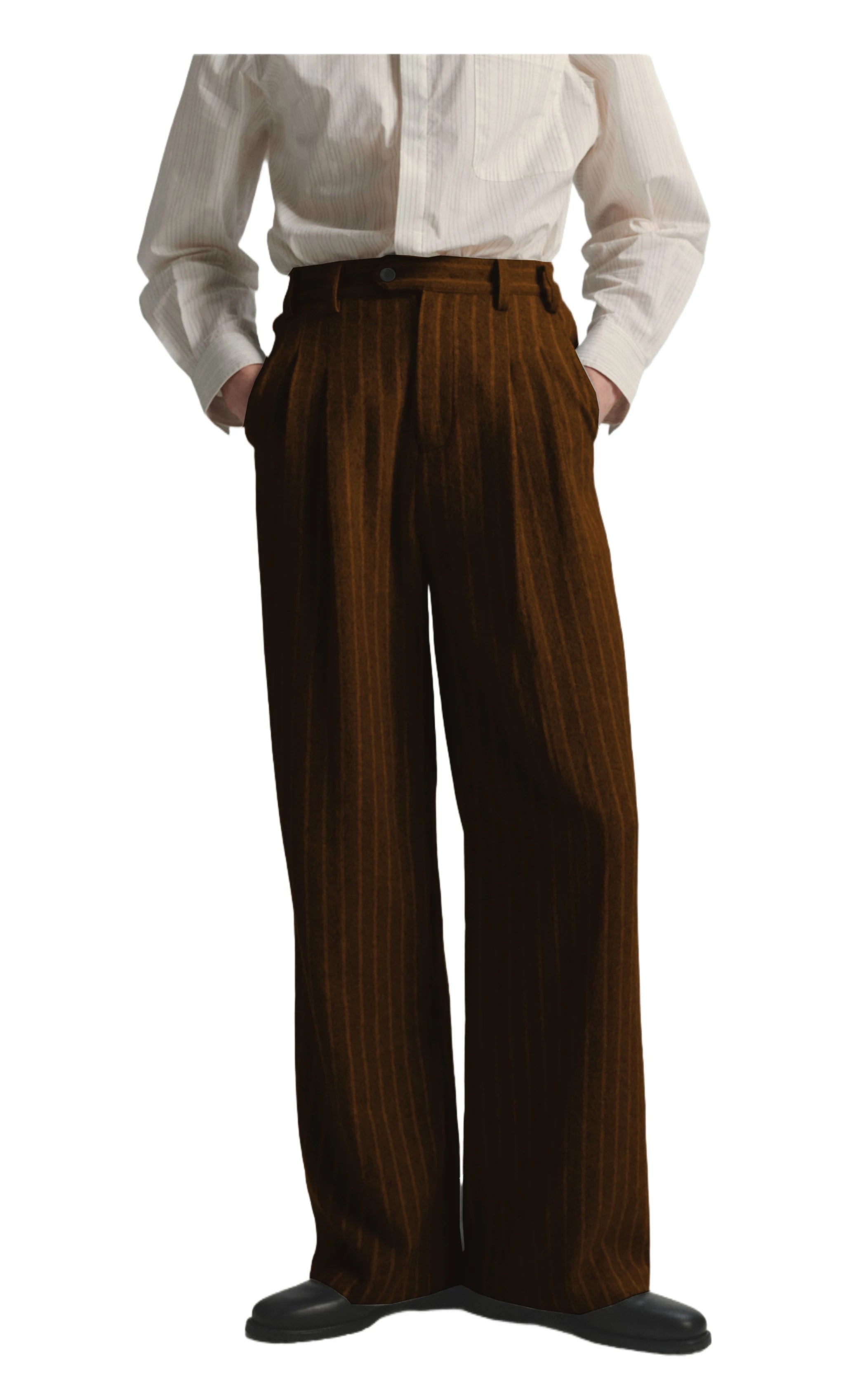 Boutique Fashion Solid Color Plaid Striped Men's Casual Business Office Formal Casual Suit Pants Groom's Wedding Dress Trousers