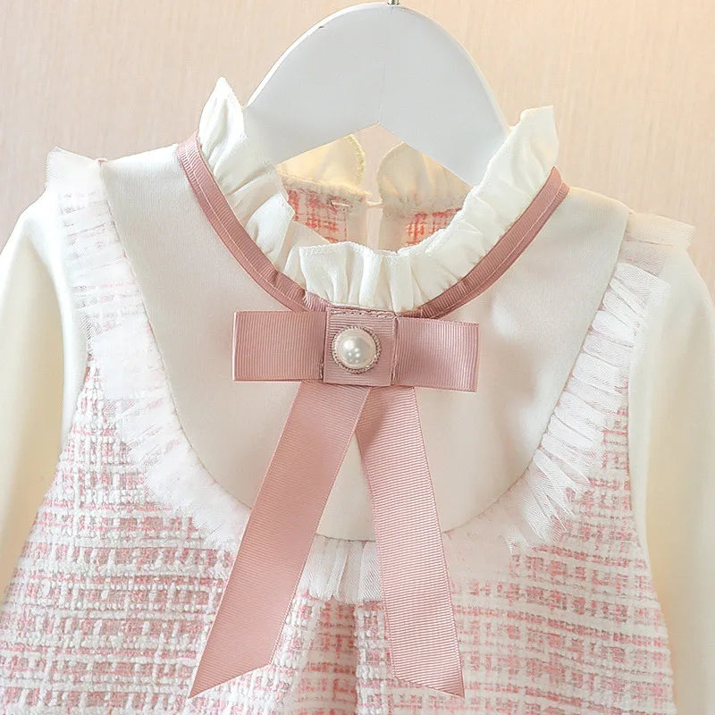 6M-3Y Vintage Dresses For Girls Spring Autumn High Quality Baby Girl Clothing Fashion Clothes Newborns Princess Children's Dress