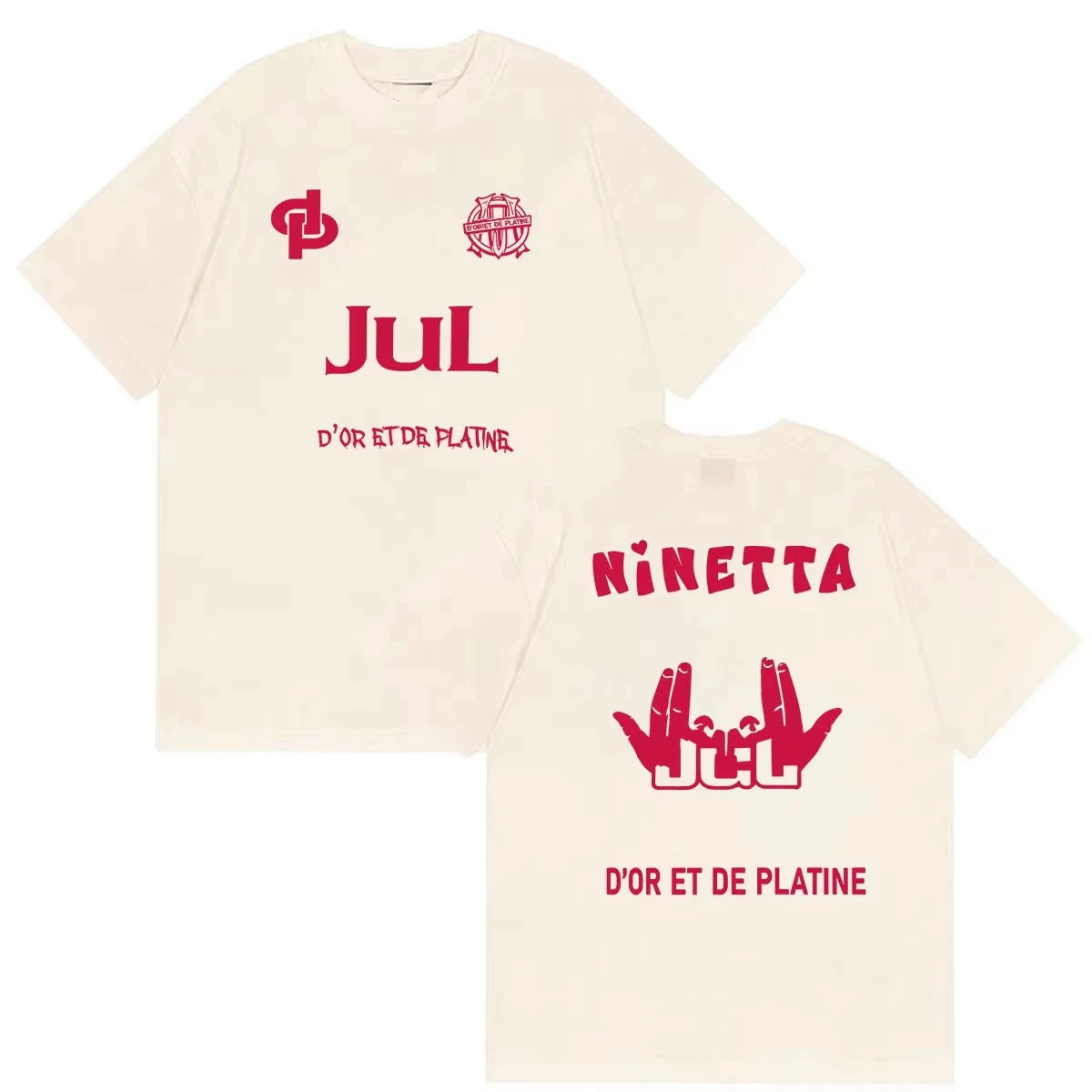 JUL C'est Marseille Bébé Album 2026 Print T Shirts Men Women Clothing Fans Short Sleeve T-shirt Casual pure Cotton Tops Tees
