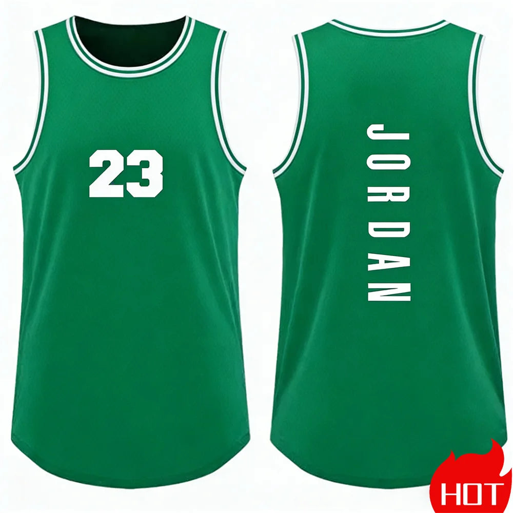 tank tops for man Running man sleeveless top leisure Vest Men Basketball Jersey smiling face graphic tank top man summer clothes