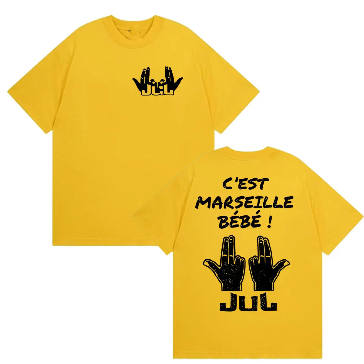 JUL C'est Marseille Bébé Album 2026 Print Shirts Men Women Clothing Fashion Y2K Short Sleeve T-shirt Casual Cotton Tops Tees