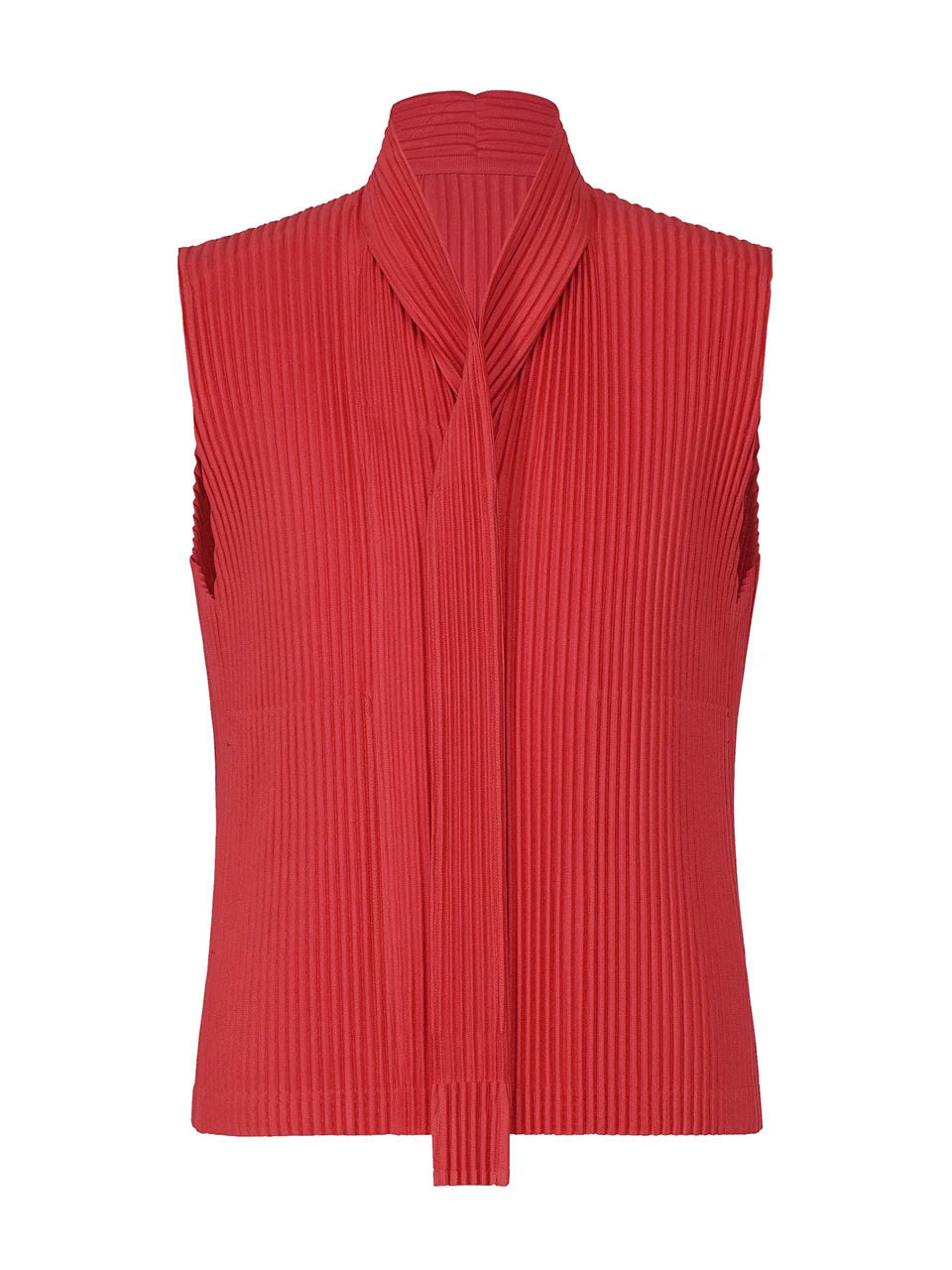 Miyake Pleated Homme Plisse Tie collar Tops