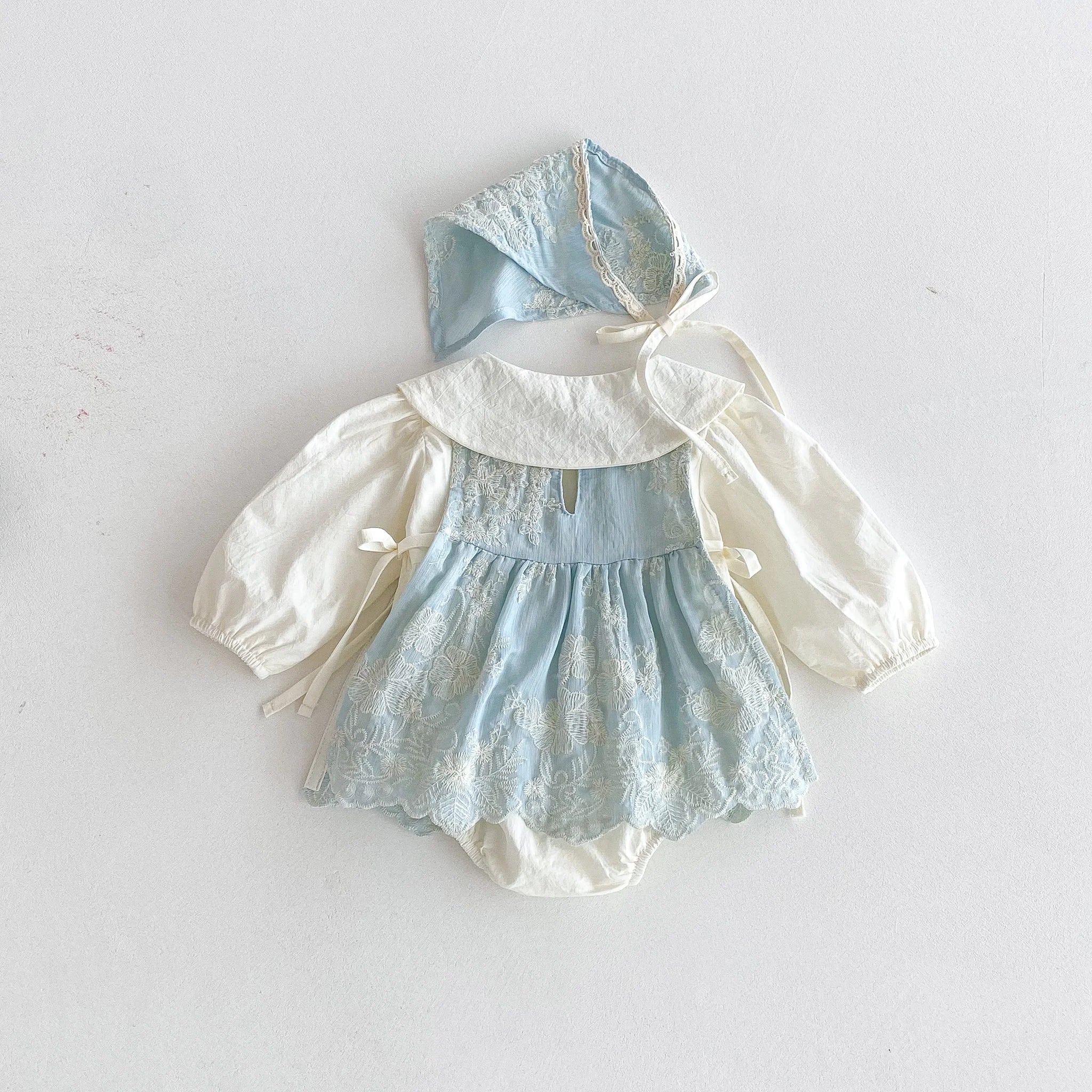 Autumn 2025 collection: Baby one-piece suit, stylish baby girl flatbed suit, princess set, crawling suit, and three-piece set fo