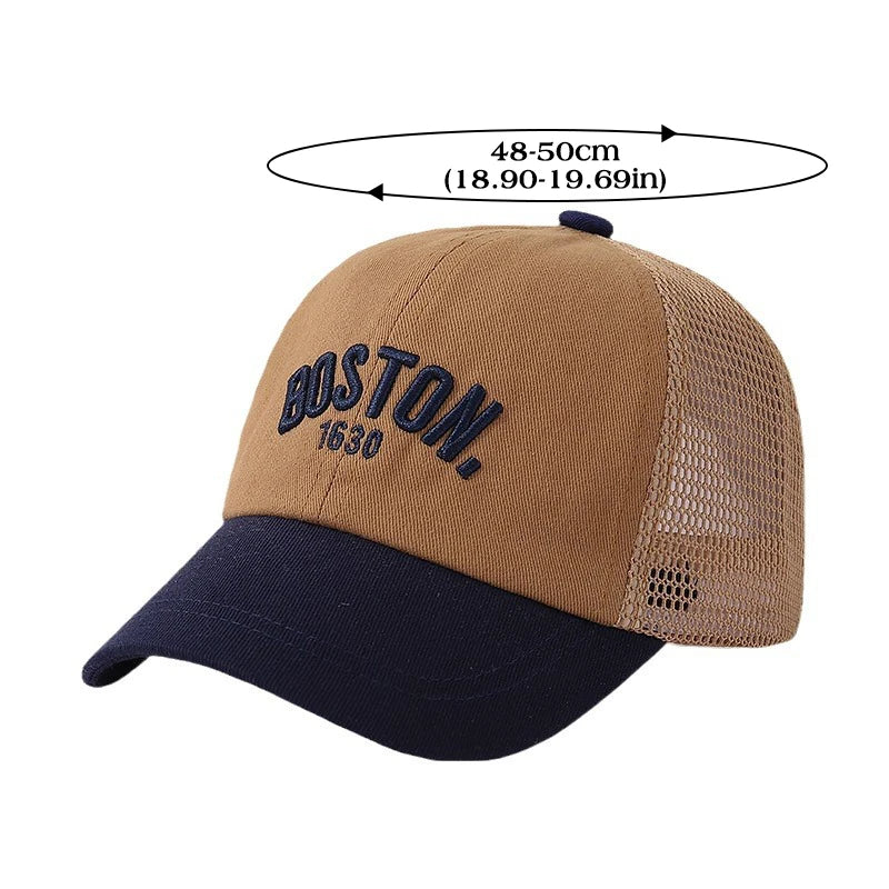 Baby Mesh Baseball Cap Kids Summer Sun Hat Letter Peaked Hats 1-3year Boys Girls Hollow Breathable Sunscreen Caps Children Visor