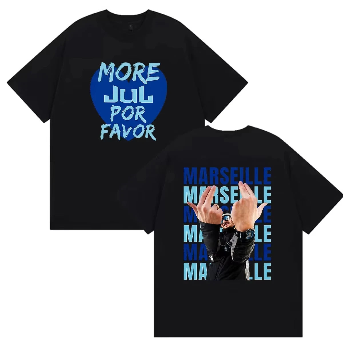 JUL C'est Marseille Bébé Album 2026 Print T Shirts Men Women Clothing Fans Short Sleeve T-shirt Casual pure Cotton Tops Tees