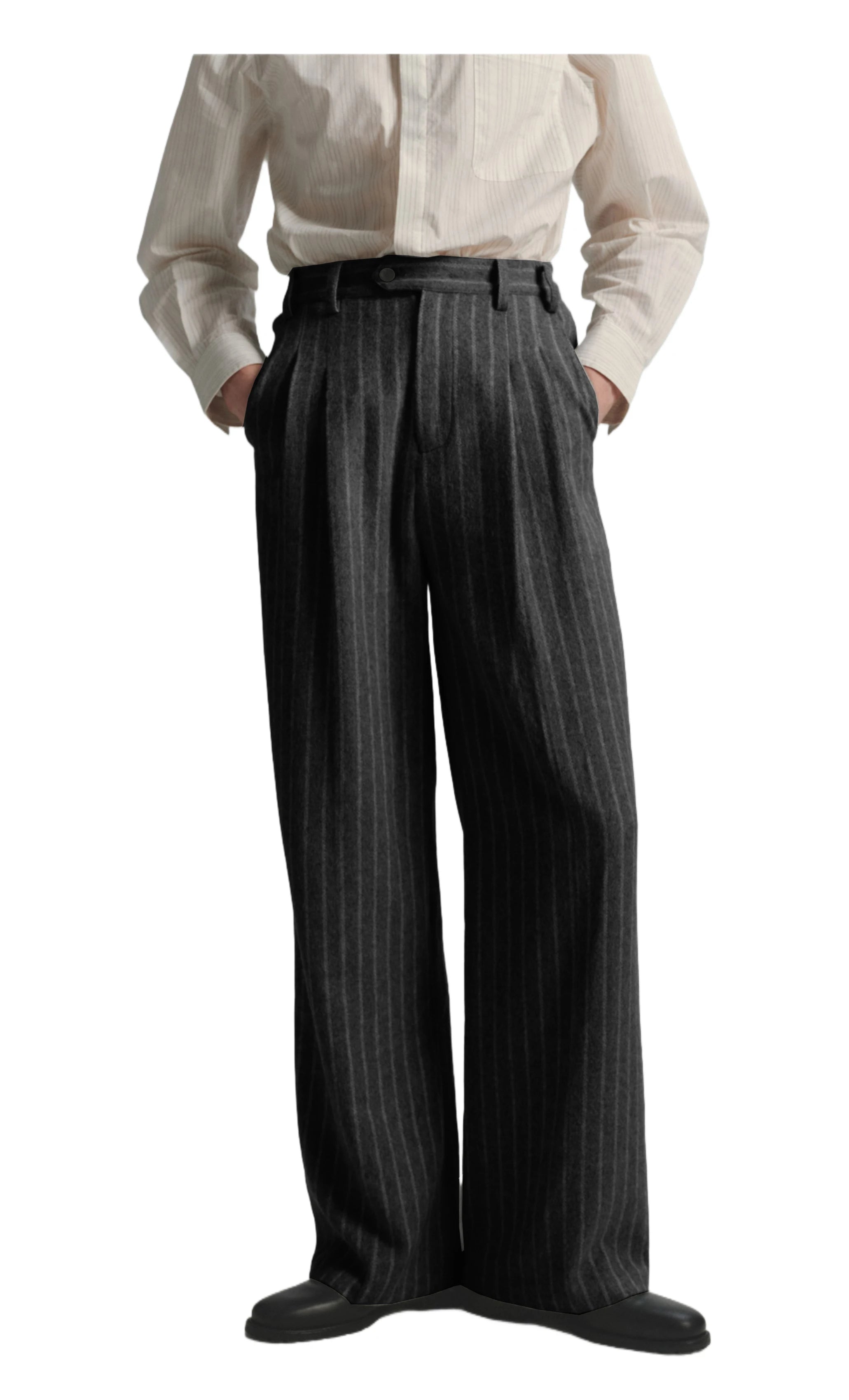 Boutique Fashion Solid Color Plaid Striped Men's Casual Business Office Formal Casual Suit Pants Groom's Wedding Dress Trousers