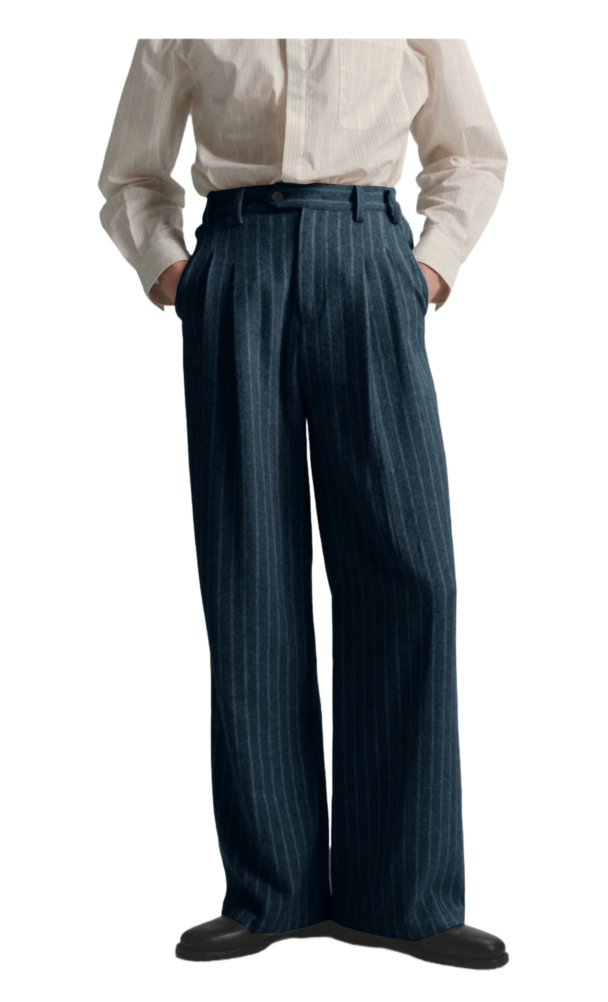 Boutique Fashion Solid Color Plaid Striped Men's Casual Business Office Formal Casual Suit Pants Groom's Wedding Dress Trousers