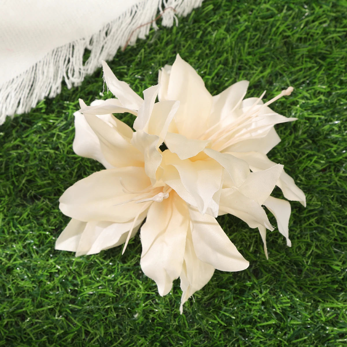 Orchid Flowers Hair Clips Bohemian Small Hairpin Bridal Barrette Beach Wedding Flower Women Holiday Hair Clip Hair Accessories