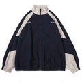 Reflective Striped Men's Jacket 2026 Hip Hop Streetwear Coats Zipper Up Jacket Windbreaker Harajuku Thin Coats Sports Black Blue
