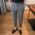 Business Baggy Office Trousers for Men Straight Summer Thin Loose Casual Pants Man Tailoring Clothes Cheap High Quality Sale Y2k
