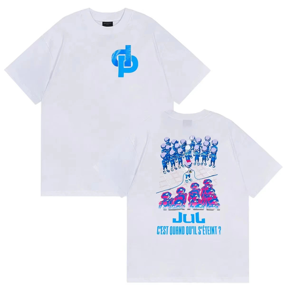 JUL C'est Marseille Bébé Album 2026 Print T Shirts Men Women Clothing Fans Short Sleeve T-shirt Casual pure Cotton Tops Tees
