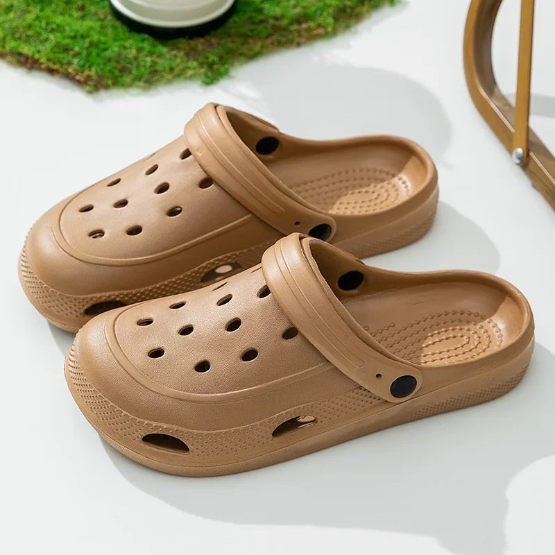 Men's Sandals Women Home Slippers Summer Garden Clogs Shoes Outdoor Man Beach Slipper Waterproof Sandal Soft Casual Non Slip