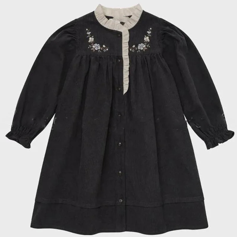 Lou 2025 Autumn Kids Blouse Tee Warm Knit Sweaters Cardigan Winter Down Coat Outwear Floral Girl Skirt Dress Child Pant Cloth