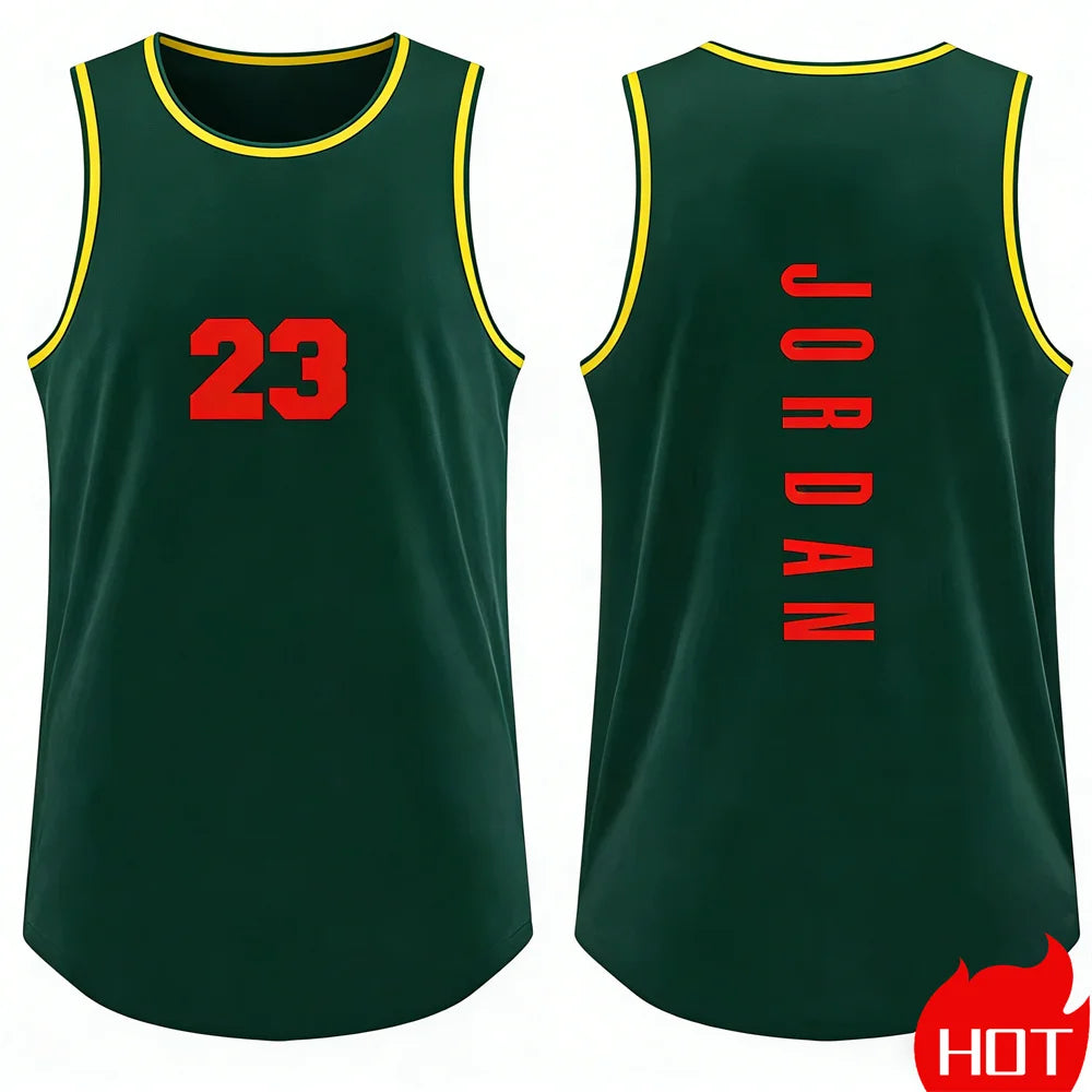 tank tops for man Running man sleeveless top leisure Vest Men Basketball Jersey smiling face graphic tank top man summer clothes