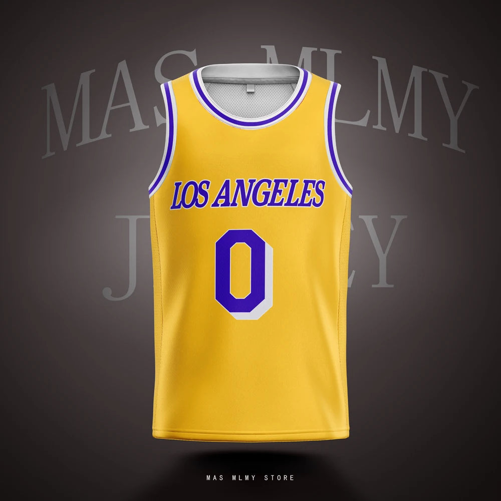 Customized Basketball Jersey DIY Sports jerseys Printed Los Angeles Personalized Team Name Number Man Women Adults Youth Kids