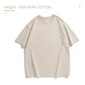 100% Pure Cotton Men T-shirt High End Brand Summer Breathable Short Sleeve Round Neck Casual Fashion Tops Tees