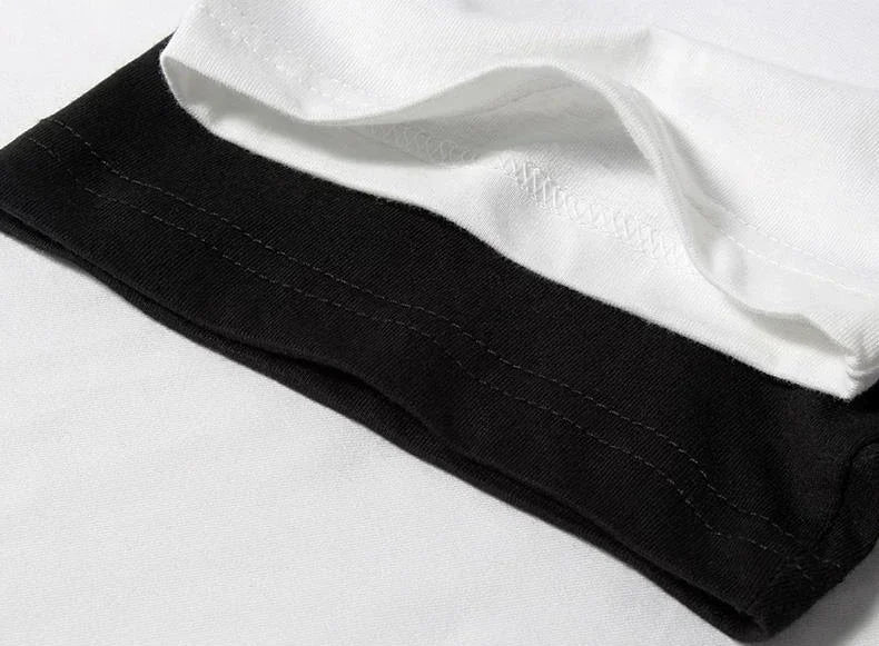 100% pure cotton men's luxurious brand letter print T-shirt, short-sleeved T-shirt, high-quality men's clothing, streetwear