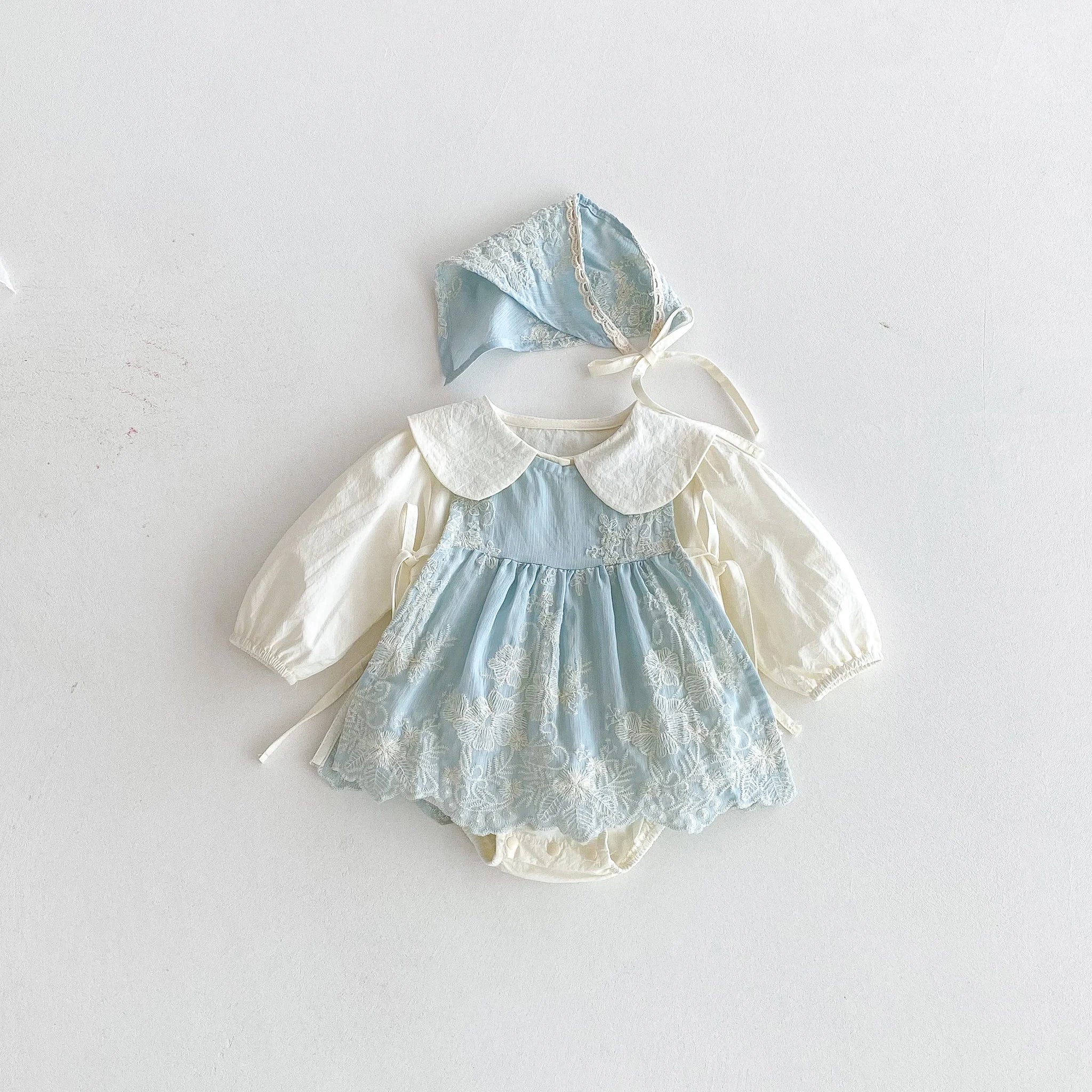 Autumn 2025 collection: Baby one-piece suit, stylish baby girl flatbed suit, princess set, crawling suit, and three-piece set fo