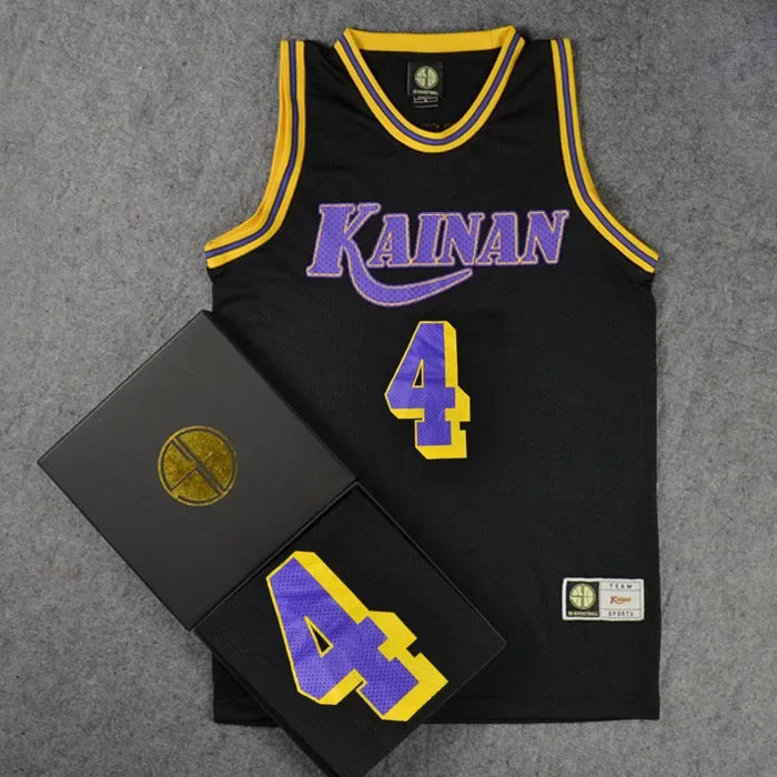 Cosplay Kainan School SG No. 6 SOICHIRO JIN Basketball Jersey Tank Tops Shirt Sports Wear Uniform White Purple Black M-XXL