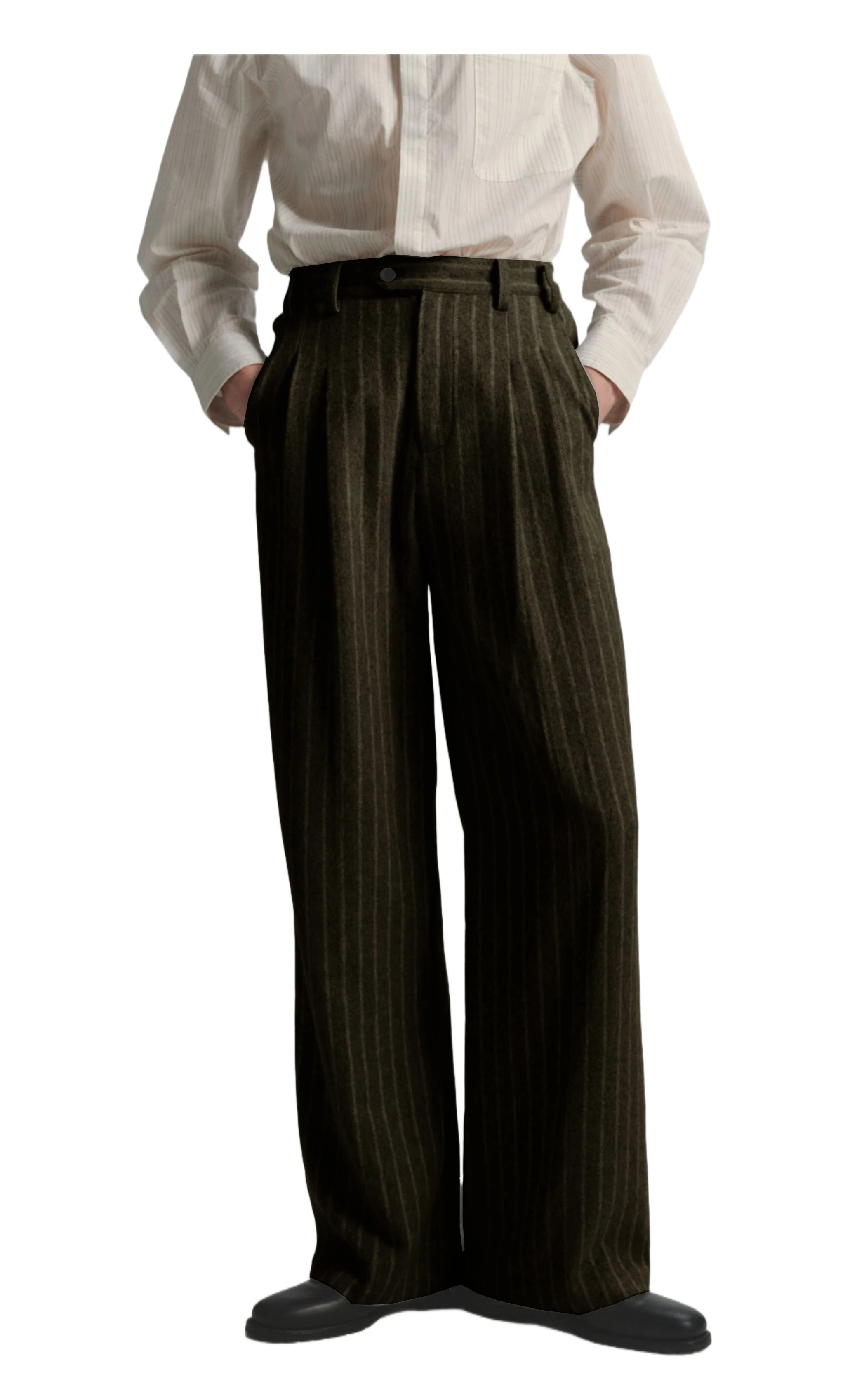 Boutique Fashion Solid Color Plaid Striped Men's Casual Business Office Formal Casual Suit Pants Groom's Wedding Dress Trousers