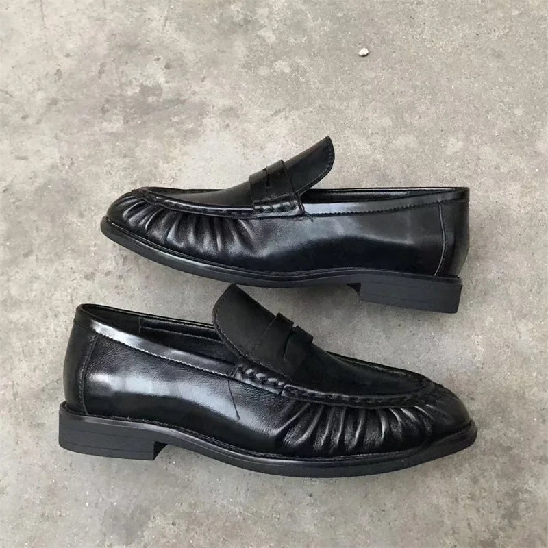 High Quality French Flats Women Shoes Retro Brown Ladies Shoes Woman Fashion Brand Designer Shoes for Women