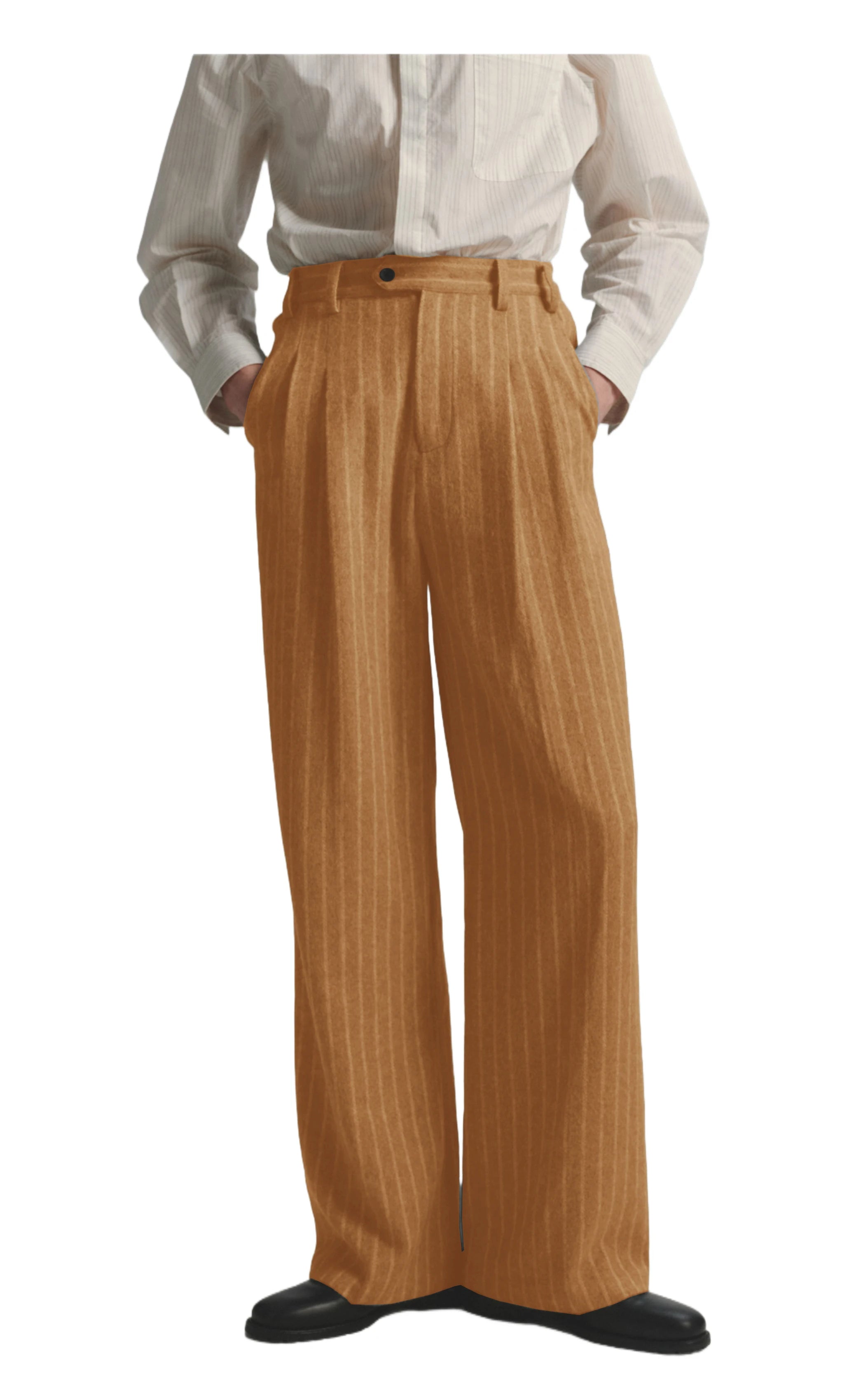 Boutique Fashion Solid Color Plaid Striped Men's Casual Business Office Formal Casual Suit Pants Groom's Wedding Dress Trousers