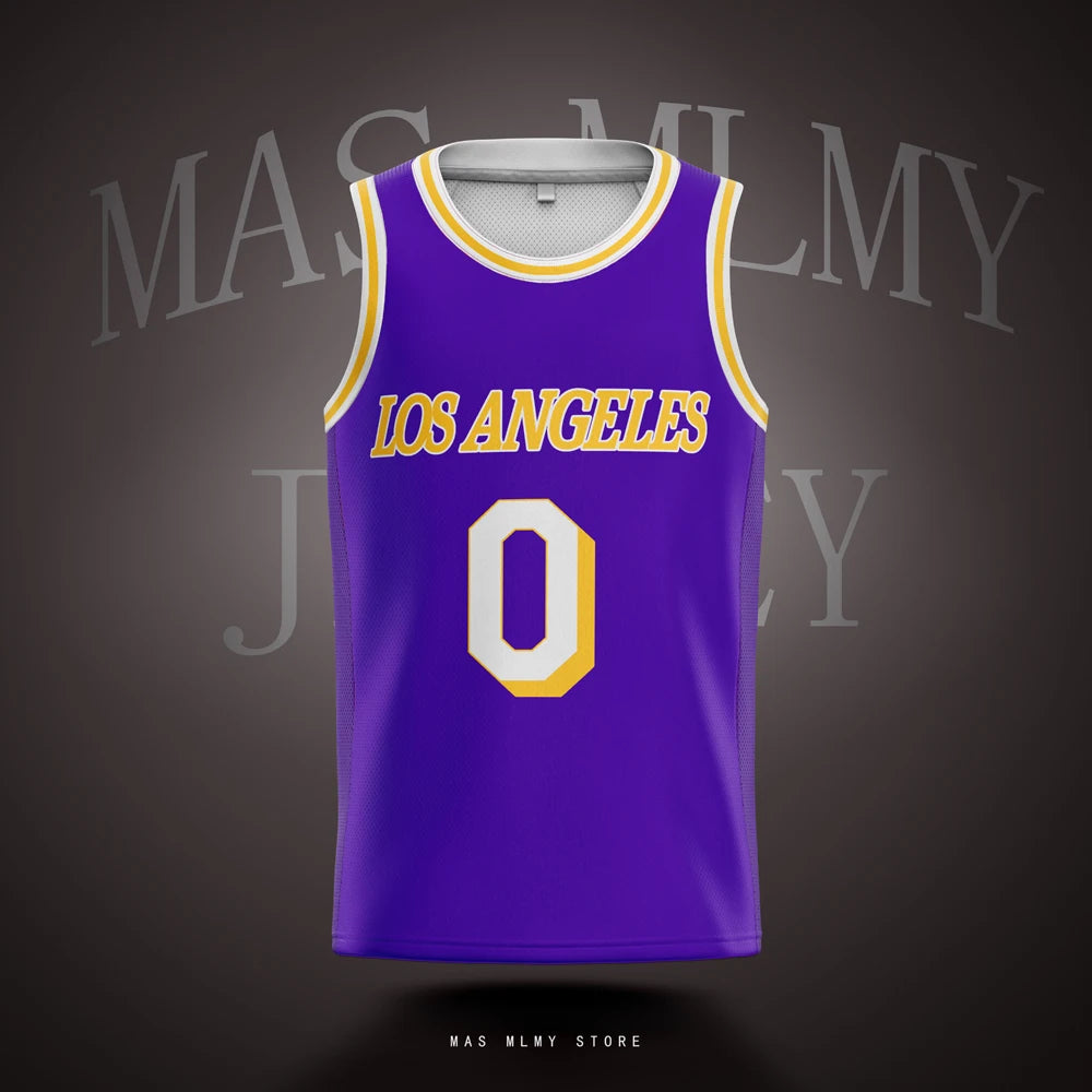 Customized Basketball Jersey DIY Sports jerseys Printed Los Angeles Personalized Team Name Number Man Women Adults Youth Kids