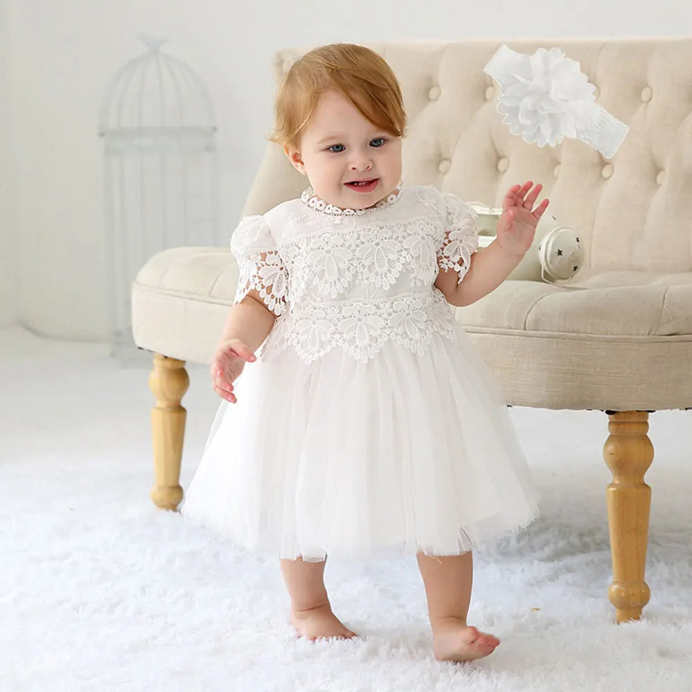 Hetiso Baby Girl Baptism Dress Infant Christening Dresses for Girls 1 first Birthday Party Princess Ball Gown for Wedding 3-24M