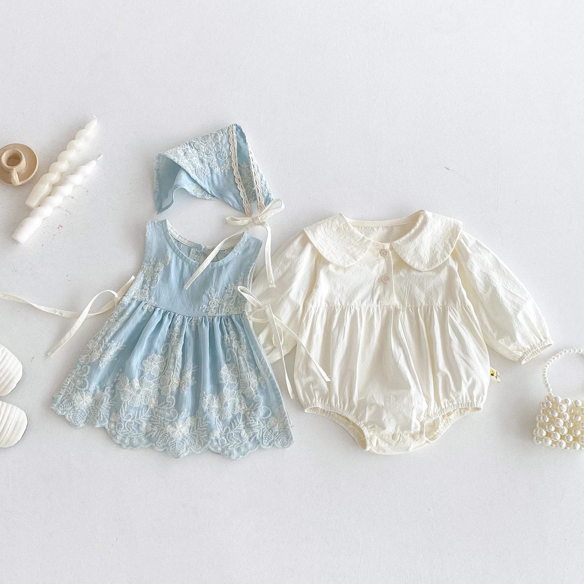 Autumn 2025 collection: Baby one-piece suit, stylish baby girl flatbed suit, princess set, crawling suit, and three-piece set fo