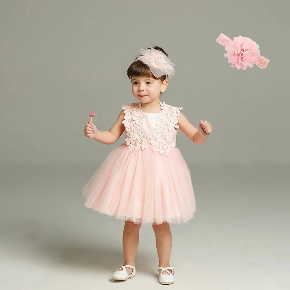Hetiso Baby Girl Baptism Dress Infant Christening Dresses for Girls 1 first Birthday Party Princess Ball Gown for Wedding 3-24M