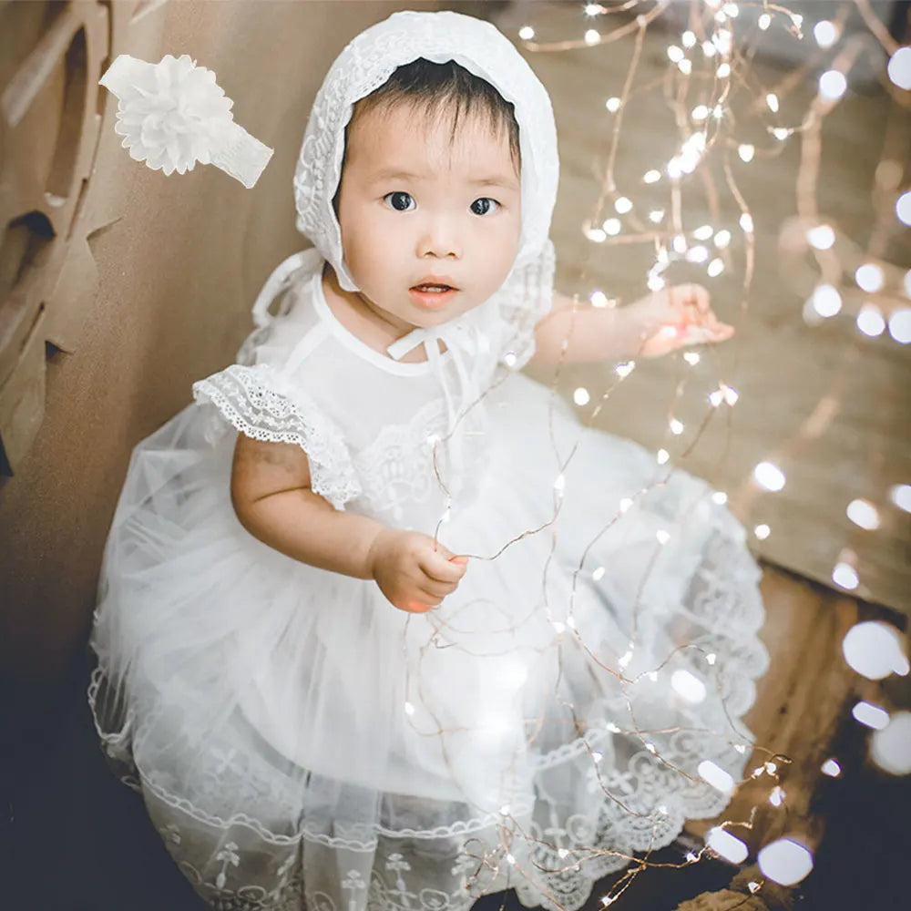 Hetiso Baby Girl Baptism Dress Infant Christening Dresses for Girls 1 first Birthday Party Princess Ball Gown for Wedding 3-24M