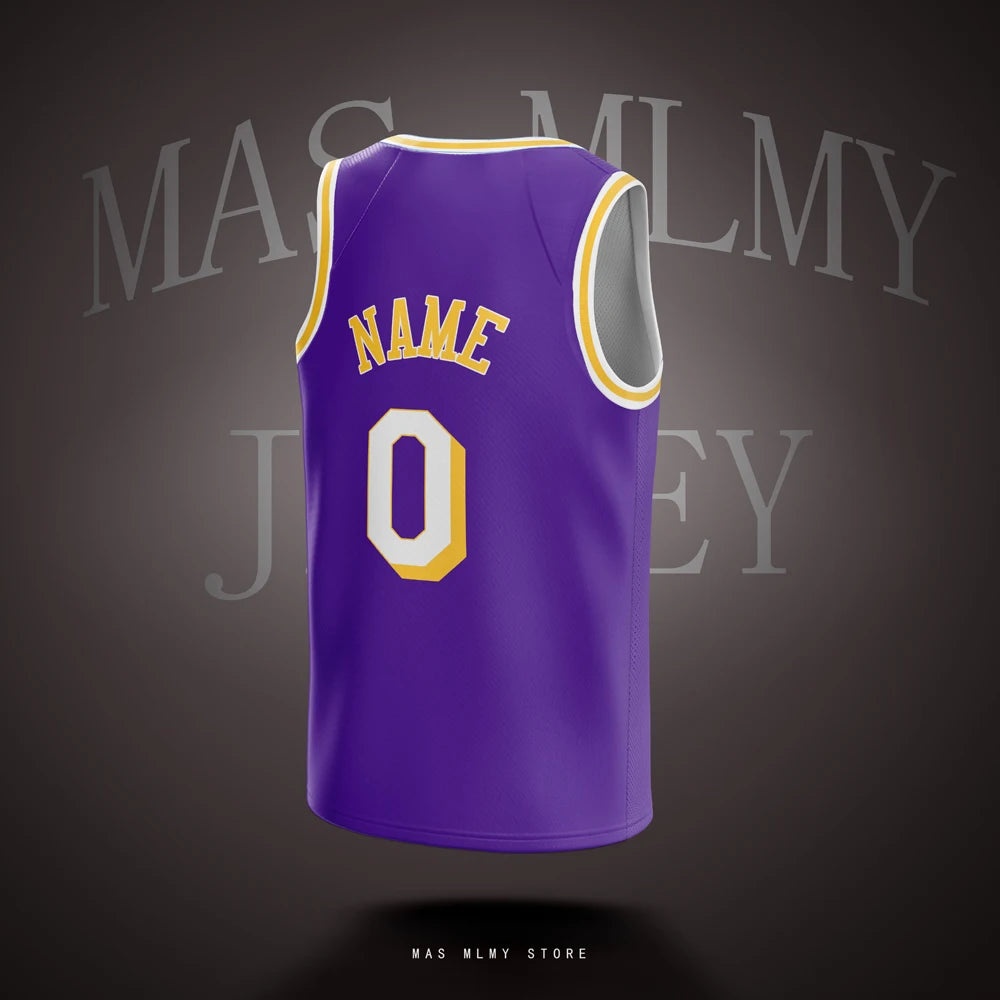 Customized Basketball Jersey DIY Sports jerseys Printed Los Angeles Personalized Team Name Number Man Women Adults Youth Kids